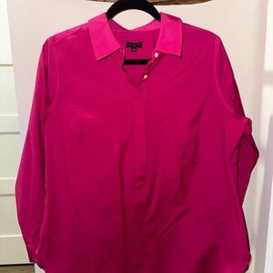 Talbots Women's Pink Top 12w wrinkle free